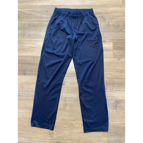 Nike Dri-Fit Epic Mens M Knit Training Pants with Pockets Blue Drawstring Jogger - Picture 1 of 10